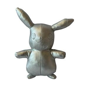 Pokémon Silver Pikachu 25th Celebration Official Anniversary Plush 8 Inch